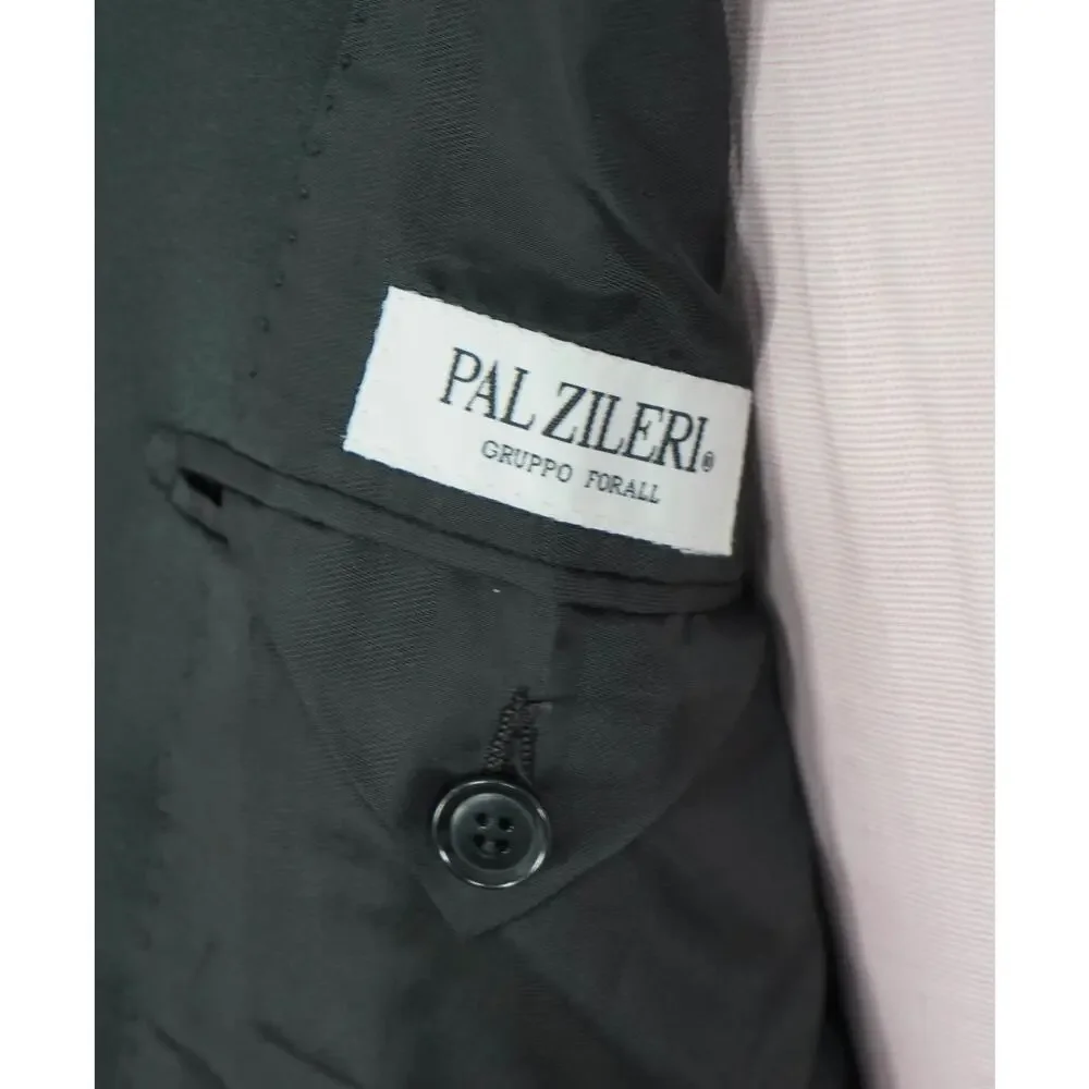 PAL ZILERI - *VINTAGE* Black Wool 3Btn Notch Lapel Tuxedo - 44L